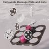 Ranjova Foot Spa Electric Rotary Massage, with Touchscreen Pro Color Display, Collapsible Foot Bath with Heat, Bubble,Remote Control, Temp Control, and 24 Motorized Shiatsu Massage Balls (Dark Grey) view 4