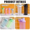 2Pcs Shaker Bottles for Protein Mixes, 700ml BPA & Phthalate-Free Shaker Bottle with Sturdy Screw Lid, Leakproof Cup for Protein Shakes & Pre Workout Powder Bottle view 4