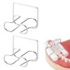 4-Pack Dental Cotton Roll Holder Clips, 1mm Autoclavable Stainless Steel, Steady Grip Dental Isolation Tools for Dentist Clinics & Labs view 1