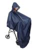 XYHTPP Reflective Strip Waterproof Rain Poncho for Wheelchair Mobility Large Wind Proof Cape Raincoat Cloak(Deep Blue) view 1