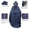 XYHTPP Reflective Strip Waterproof Rain Poncho for Wheelchair Mobility Large Wind Proof Cape Raincoat Cloak(Deep Blue) view 4
