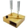 HLLZXYGK Resonant Tuning Fork Group Sound Propagation 440 Hz Resonance Tuning Fork with Wooden Resonant Box and Beater Resonance Tuning Fork Group Sound Propagation Vibration view 1