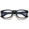 ALKAHE Stylish Rectangle Blue Light Blocking Reading Glasses for Women Men Plastic Anti Blue Readers Computer Eyeglasses Black Frame Glass 0 view 1