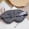 3D Contoured Sleep Mask, Memory Foam, Adjustable Strap, Ergonomic Design for Total Darkness (Grey) view 4