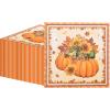 50 Count Thanksgiving Napkins Fall Pumpkin and Sunflower Disposable Paper Napkins for Harvest Table Decor, Autumn Dinner Parties, and Seasonal Entertaining view 1