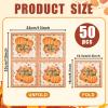 50 Count Thanksgiving Napkins Fall Pumpkin and Sunflower Disposable Paper Napkins for Harvest Table Decor, Autumn Dinner Parties, and Seasonal Entertaining view 2