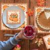 50 Count Thanksgiving Napkins Fall Pumpkin and Sunflower Disposable Paper Napkins for Harvest Table Decor, Autumn Dinner Parties, and Seasonal Entertaining view 4
