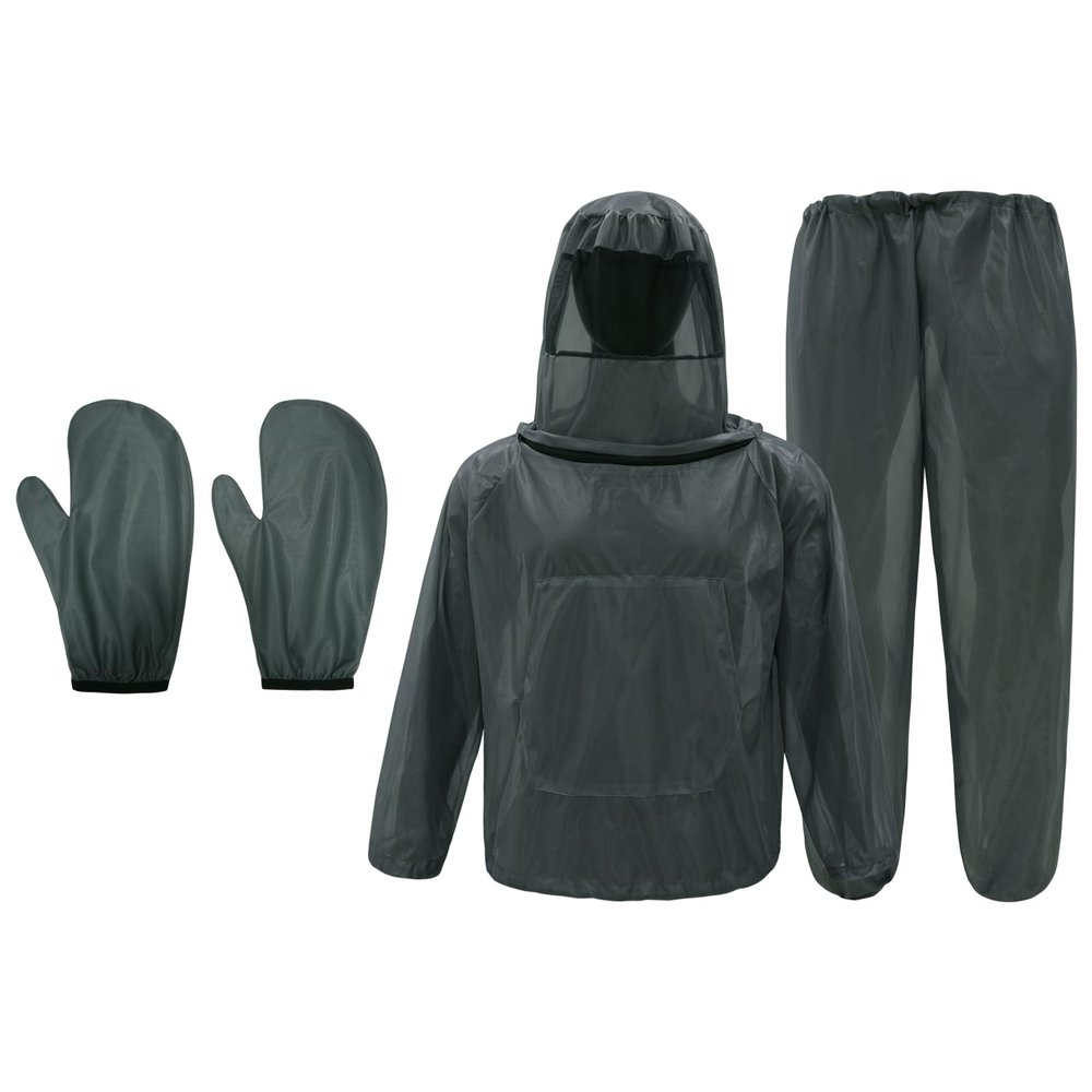 Tongcamo Mosquito Net Suit Camo Hunting Mesh Suit Bug Net Clothing with Hood for Outdoor Protection No-See-Ums Garden Camping