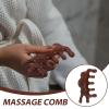 minkissy Sandalwood Massage Comb: Wide Tooth Wooden Comb for Scalp & Hair, Smooth & Rounded Tooth, Head Massage Tool, Gua Tool for Leg, Head, Arm, Neck, Light Brown, 4.52 x 2.36 x 0.66 Inch view 4