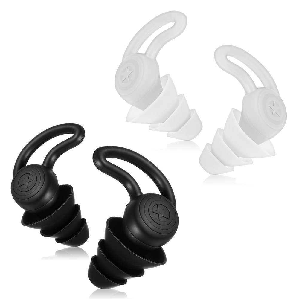 4 Pcs Kids Noise Cancelling Ear Plugs, Ear Plugs Kids for Sleeping, Concerts, Travel, Swimming, Kid & Adults (2 Colors)