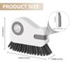 2 in 1 Groove Cleaning Brush, Window Track Cleaning Tools, Multifunction Window Track Cleaner with Hard Bristle and Hidden Scraper, Crevice Brush for Sliding Door Track, Window Seal, Sill (Gray) view 2