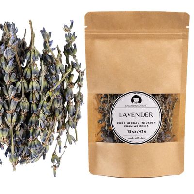 Lavender Buds | Whole Dried Flower Buds | 1.5 oz (43g) | Sustainably Grown in Armenias Aragatsotn Region | Naturally Air-Dried, Calming Floral Infusion | Premium Hand-Harvested Botanical