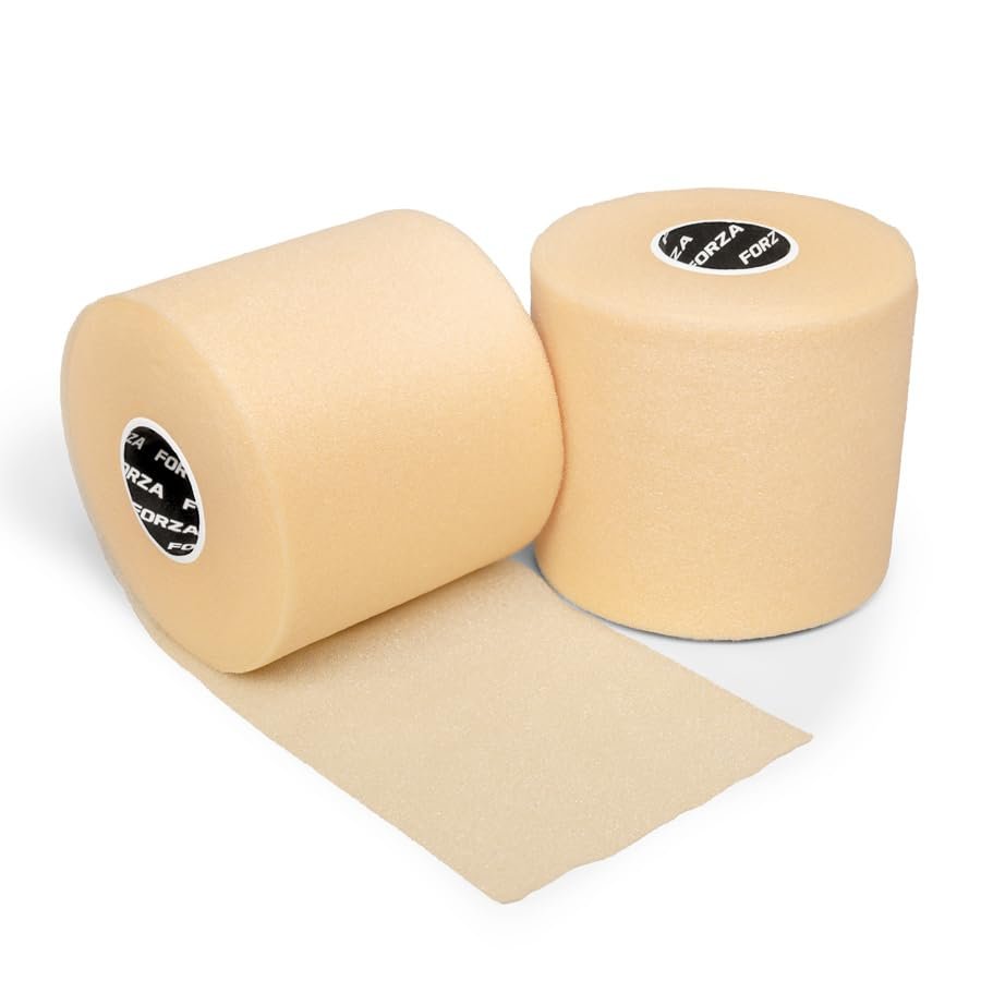 FORZA Soft Foam Underwrap Tape 2.8in x 88.5ft | Soft LatexFree PreTape Layer for Skin Protection - 300% Stretch, Breathable Base Layer for Sports Tape Application (Pack of 24)