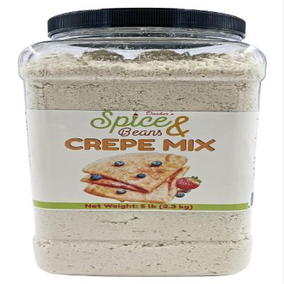 Classic Crepe Flour Mix | Easy Crepe Mix | By Dasher's Spice & Beans | 5 lbs