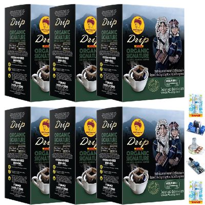Doi Chaang Peaberry Coffee Drip Classic Intense Good Shape Snack Much Mellow Delicious 45Grams Set 6 A952 By Thaigiftshop [Get Free Tomato Facial Mask]