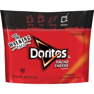 Doritos Walking Taco Nacho Reduced Fat Tortilla Chips, 1.4 Ounce, 44 Per Case