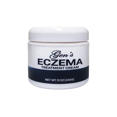 GEN Extreme Eczema Care Cream All-Natural Moisturizing Relief for Dry, Sensitive Skin, 12 oz