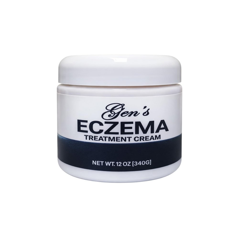 GEN Extreme Eczema Care Cream All-Natural Moisturizing Relief for Dry, Sensitive Skin, 12 oz