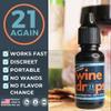 21 AGAIN Wine Drops | Sulfite and Tannin Neutralizer | Lab-Tested | Treats 50-100 Glasses | Made in The USA | Two-Pack view 2