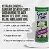 4x Carpet Fresh Gardenia Scent Carpet Odor Eliminator 14 oz Powder Bundle with Microfiber Cleaning Cloth Eliminates Pet Odors, Provides Long-Lasting Freshness Gift Set (5 Items) view 2