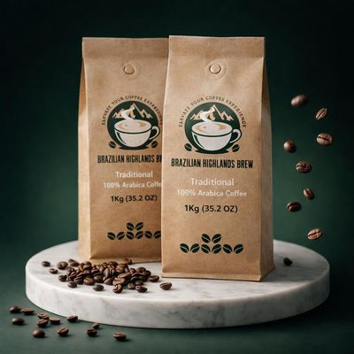 100% Arabica Coffee - Brazilian Highlands Brew - 1Kg (35.2 OZ)