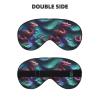 3D Magical Dragon Scales Pattern Print Silk Like Sleep Eye Mask Comfortable Blindfold Adjustable Soft Eye mask for Sleep view 2