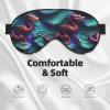 3D Magical Dragon Scales Pattern Print Silk Like Sleep Eye Mask Comfortable Blindfold Adjustable Soft Eye mask for Sleep view 3