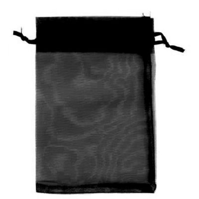 100 pcs 8x10cm black organza solid color wedding candy packaging bag drawstring gift bag solid color mesh candy bag