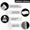 100 pcs 8x10cm black organza solid color wedding candy packaging bag drawstring gift bag solid color mesh candy bag view 4