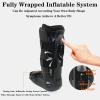 SFKLYU Unisex Night Splint Foot, Ankle Support Fracture Boot, Inflatable Walking Boot for Treating Plantar Fasciitis and Ligament Strain and Tear,B Left,S view 2