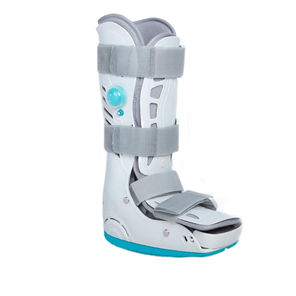SFKLYU Orthosis Leg Brace Support, Inflatable Walking Boot, Plantar Fasciitis Night Splint for Ankle or Foot Sprained Injuries Fracture Boot,Left,M