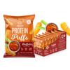 Genius Gourmet Protein Puffs - Buffalo Flavored High Protein Snacks for Adults & Kids- Zero Added Sugar, Gluten Free & GMO Free - On the Go Spicy Savory Snacks - 8 Ct view 1