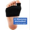 4 Original Metatarsal Pads for Mortons Neuroma Ball of Foot Cushions for Women & Men, Soft Gel Inserts for Pain & Pressure Relief, Metatarsalgia & Callus Support, 4 Sleeves (2 Pairs) view 3