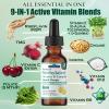 2 Pack Methylated B Complex Liquid, 9-in-1 Methyl B Vitamin w. Methylfolate 5-MTHF Inositol Choline Riboflavin TMG & Methyl B12 Vitamin C E, Super B Complex Multivitamin for Energy Mood & Brain Health view 2