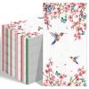 100 Count Disposable Bathroom Hand Towels, Paper Guest Towels for Bathroom, Butterfly Flower Bird Napkin, Disposable Guest Napkins for Birthday and Holiday Party Supplies view 1
