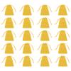 HARFINGTON 20pcs Flocked Cloth Drawstring Bag 3.1 x 3.9 Inch Jewelry Flocked Pouches Gift Bags for Wedding Party Favor Candy Jewelry Packaging Organizing Storage, Yellow view 1