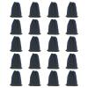 HARFINGTON 20pcs Flocked Cloth Drawstring Bag 5.1 x 7.1 Inch Jewelry Flocked Pouches Gift Bags for Wedding Party Favor Candy Jewelry Packaging Organizing Storage, Navy view 1