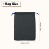 HARFINGTON 20pcs Flocked Cloth Drawstring Bag 5.1 x 7.1 Inch Jewelry Flocked Pouches Gift Bags for Wedding Party Favor Candy Jewelry Packaging Organizing Storage, Navy view 2
