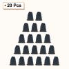 HARFINGTON 20pcs Flocked Cloth Drawstring Bag 5.1 x 7.1 Inch Jewelry Flocked Pouches Gift Bags for Wedding Party Favor Candy Jewelry Packaging Organizing Storage, Navy view 3