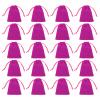 HARFINGTON 20pcs Flocked Cloth Drawstring Bag 2.8 x 3.5 Inch Jewelry Flocked Pouches Gift Bags for Wedding Party Favor Candy Jewelry Packaging Organizing Storage, Rose Red view 1