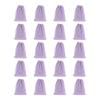 HARFINGTON 20pcs Flocked Cloth Drawstring Bag 5.1 x 7.1 Inch Jewelry Flocked Pouches Gift Bags for Wedding Party Favor Candy Jewelry Packaging Organizing Storage, Light Purple view 1