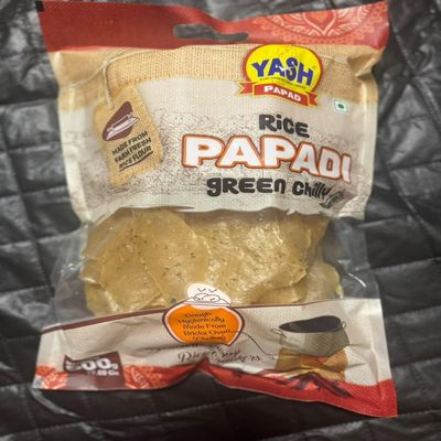 Yash Rice Green Chilli Papadi -500 gm