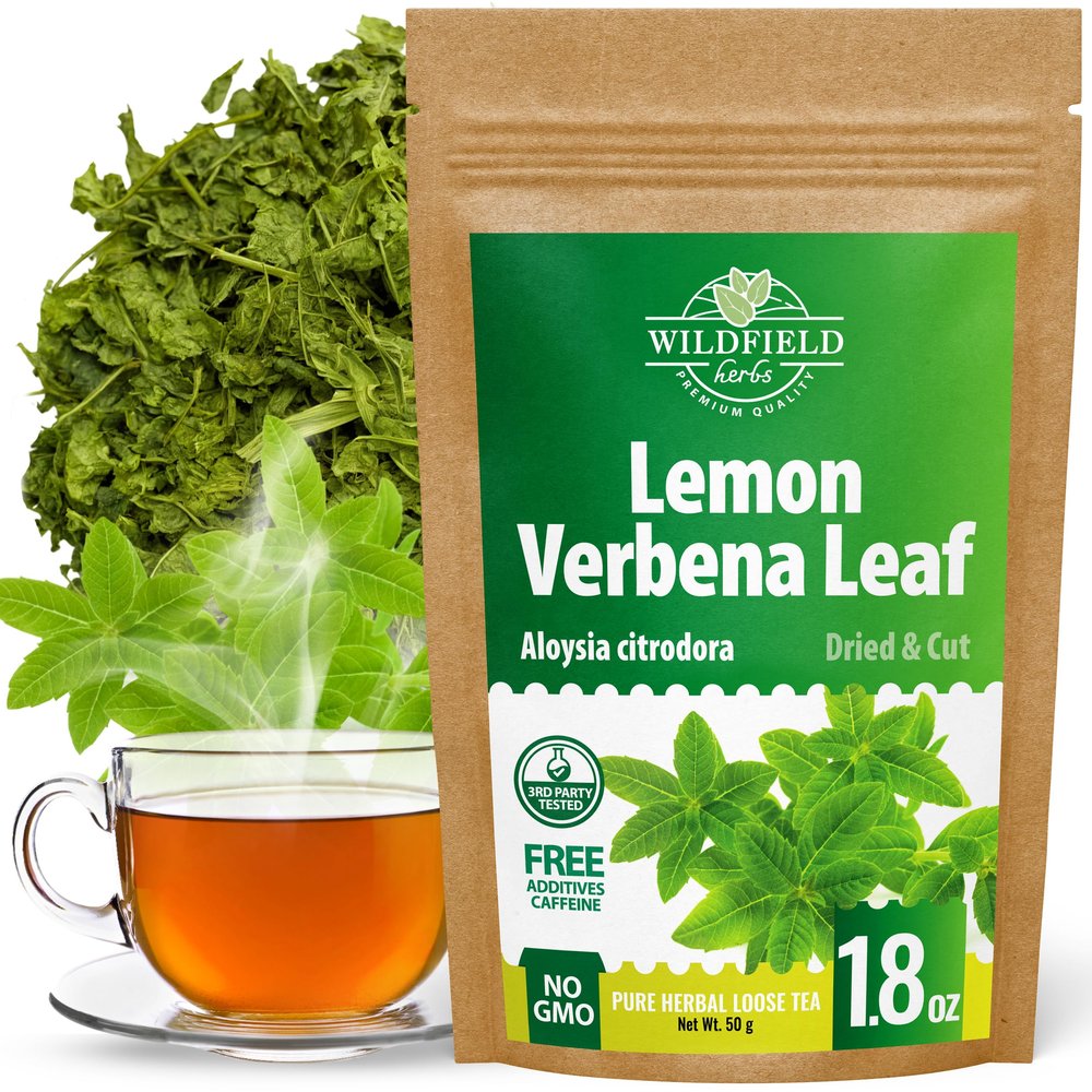 1.8 oz. Lemon Verbena Herbal Tea (Aloysia Citrodora) 51g Dried Lemon Verbena Herb Tea Cedrn