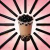 100 PCS Black Straws Jumbo Smoothie Straws, Boba Straws, Disposable Plastic Milkshake Straws, Wide-Mouth, Individually Wrapped, Sharp Pointed Tip (0.51" Wide X 9.06" Long) view 3