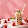 100 PCS Clear Straws Jumbo Smoothie Straws, Boba Straws, Disposable Plastic Milkshake Straws, Wide-Mouth, Individually Wrapped, Sharp Pointed Tip (0.51" Wide X 8.27" Long) view 4
