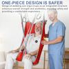 EHUCONWIB Patient Lift Sling with Divided Leg and High Back, Lift Sling for Transfer and Positioning and Lifting, 500lbs Weight Capacity (Red, Medium) view 2