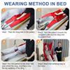EHUCONWIB Patient Lift Sling with Divided Leg and High Back, Lift Sling for Transfer and Positioning and Lifting, 500lbs Weight Capacity (Red, Medium) view 3