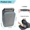 Maizoon Large Capacity Smell Proof Storage Bag with Combination Lock Activated Charcoal Waterproof Travel Case Pouch with Handle and Zipper Easy to Carry Grey view 3