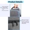 Maizoon Large Capacity Smell Proof Storage Bag with Combination Lock Activated Charcoal Waterproof Travel Case Pouch with Handle and Zipper Easy to Carry Grey view 4