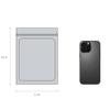 100 Pack Matte Black Holographic Packaging Bags Resealable Candy Bags with Clear Window Foil Pouch Bag for Lipgloss, Jewelry, Sample Bag for Small Business (Black, 5.1x8.3 Inch) view 2